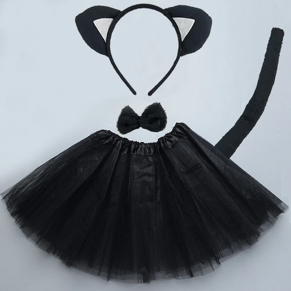 Детский костюм кошки юбки и галстука-бабочки на день рождения | Тематическая