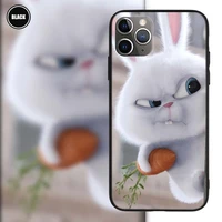 cute cartoon rabbit phone case for iphone 11 12 pro max 13 mini 7 plus x xs xr apple 6 6s 8 se 5 5s fundas back cover coque