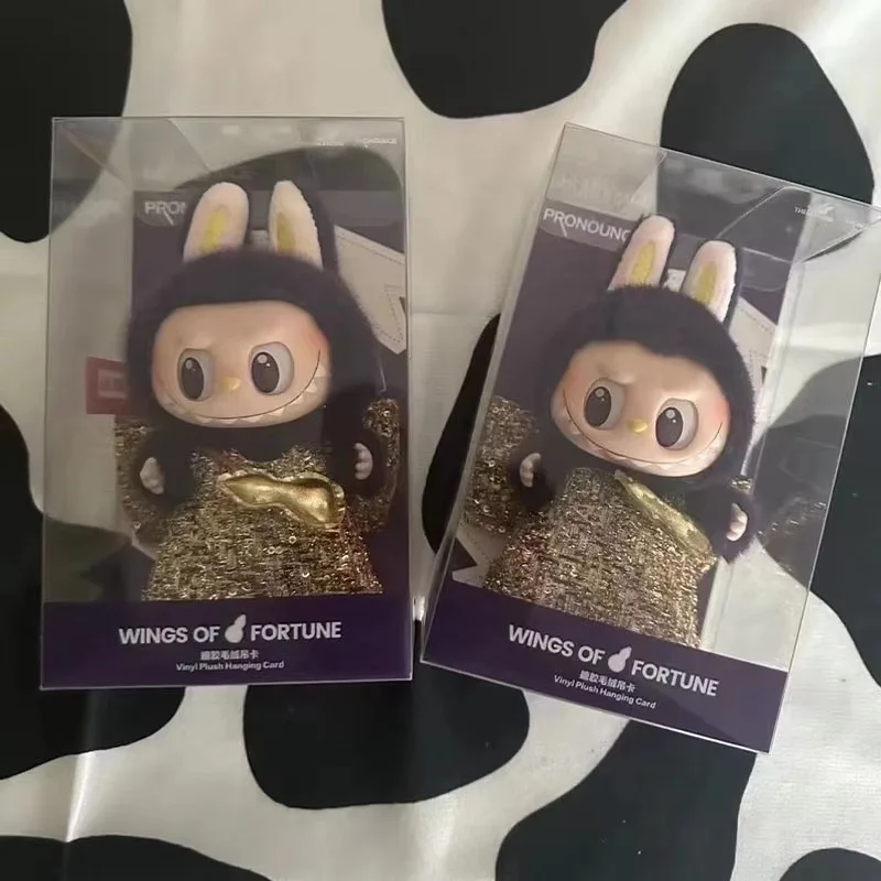 Новые виниловые фигурки Labubu X Monsters Pronounce Wings of Fortune 1:1 реплика кукол милый декор