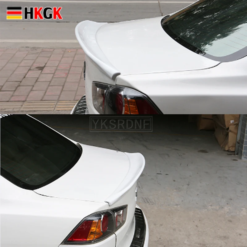

Спойлер из АБС-пластика, неокрашенный, 2008, для Mitsubishi Lancer EX Evo 2015-спойлер на задний багажник, крыло