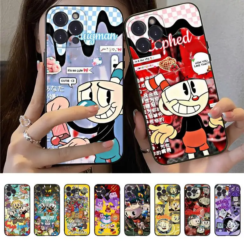 

Cute C-Cuphead Phone Case for iPhone 11 12 13 mini pro XS MAX 8 7 6 6S Plus X 5S SE 2020 XR case