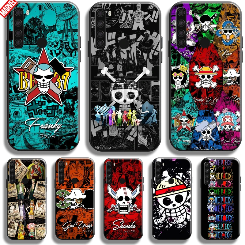 

One Piece Skull Logo For Xiaomi Redmi Note 8 8T 8 Pro Redmi 8 8A Phone Case Carcasa Funda Coque Back Liquid Silicon