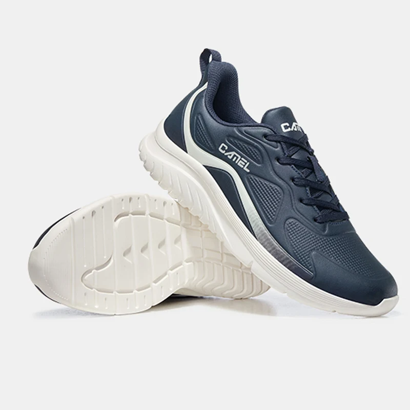 Goldencamel Couple Sports Shoes Women Men's Shoes Running Shoes Soft Sole Shock-absorbing Jogging Shoes Leather Waterproof Shoes