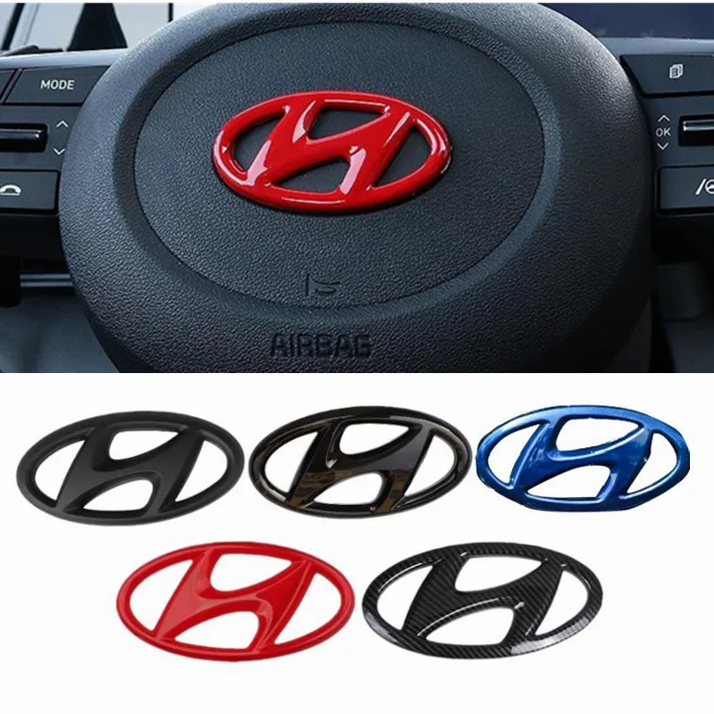 

Автомобильная наклейка на руль эмблема автомобильный внутренний значок наклейка для Hyundai Mistra Lafesta Elantra Accent IX35 I20 I30 Azera Sonata