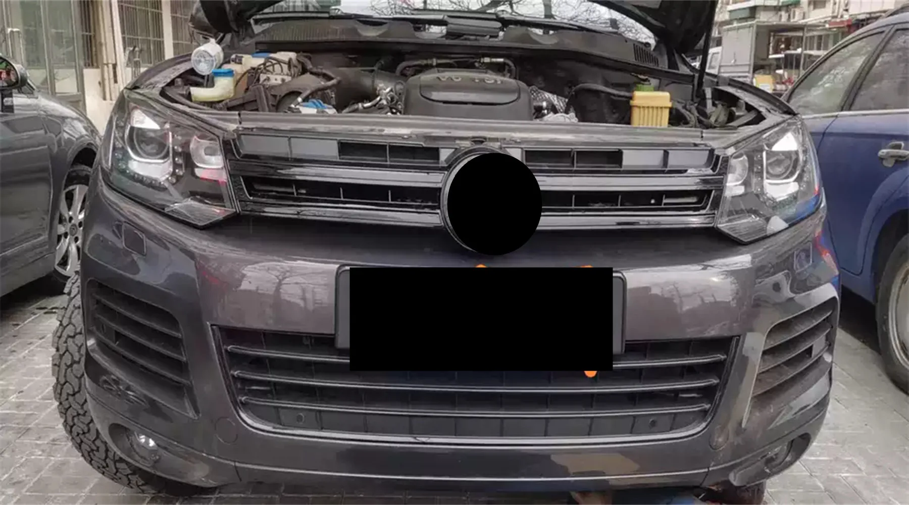 Маска-радиатор на передний бампер для Mercedes benz w204