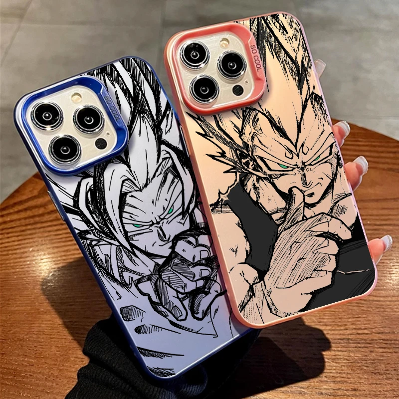Фото Чехол для телефона Comics Saiyan для D-Dragons Balls iPhone 16, 15, 14, 13, 12, 11 mini Pro Max X XR XSMAX 8 7 Plus, матовый чехол с защитой от падения №2