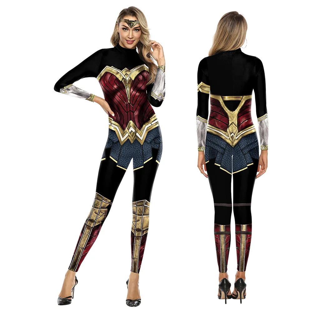 Костюм Суперженщины Justice Wonder для косплея, сексуальный комбинезон для вечеринок, сценический наряд Зентай (art.: 3920d9eea643f) - 3920d9eea643f