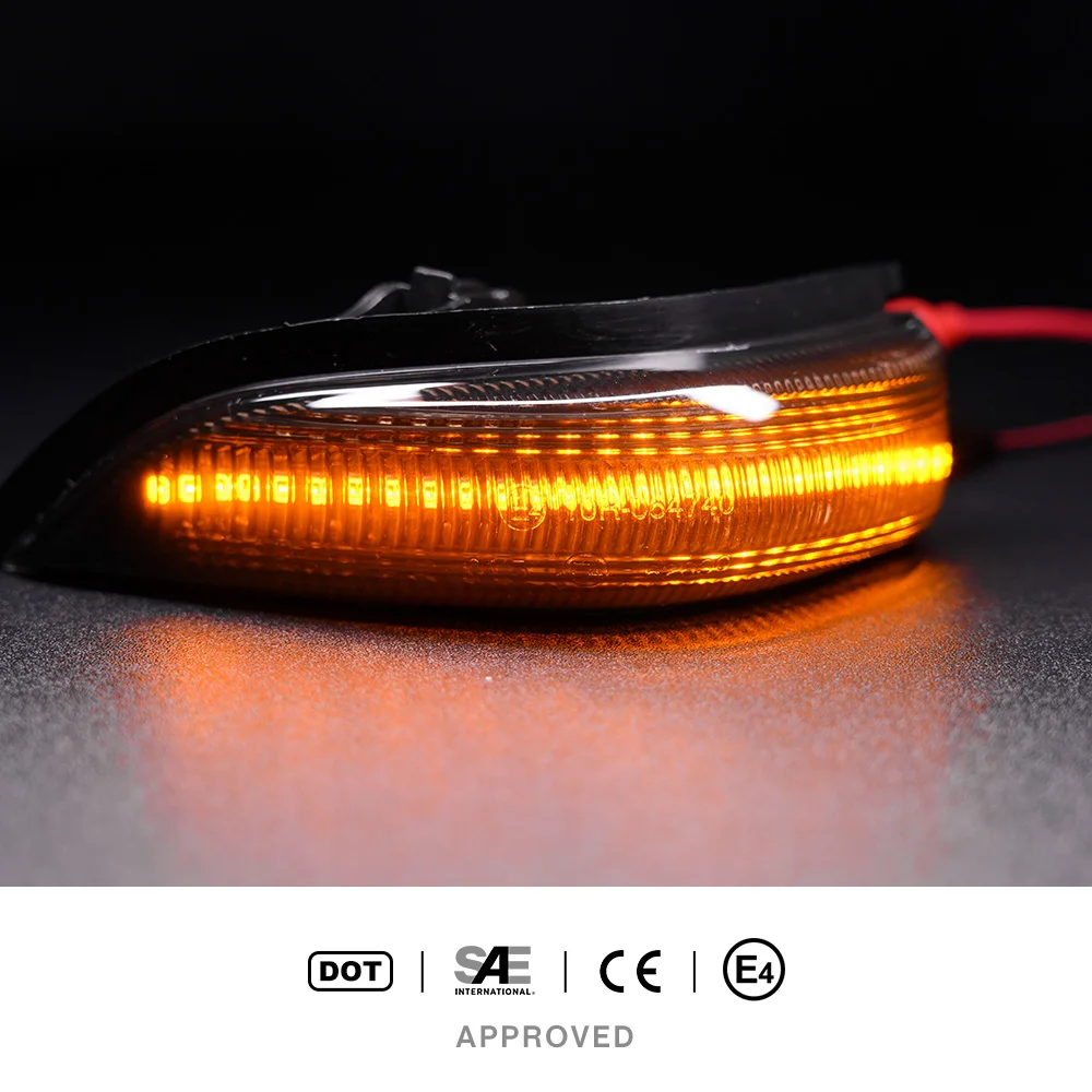 Последовательные боковые зеркальные лампы Замена для 2011-2019 Toyota Yaris III/Yaris