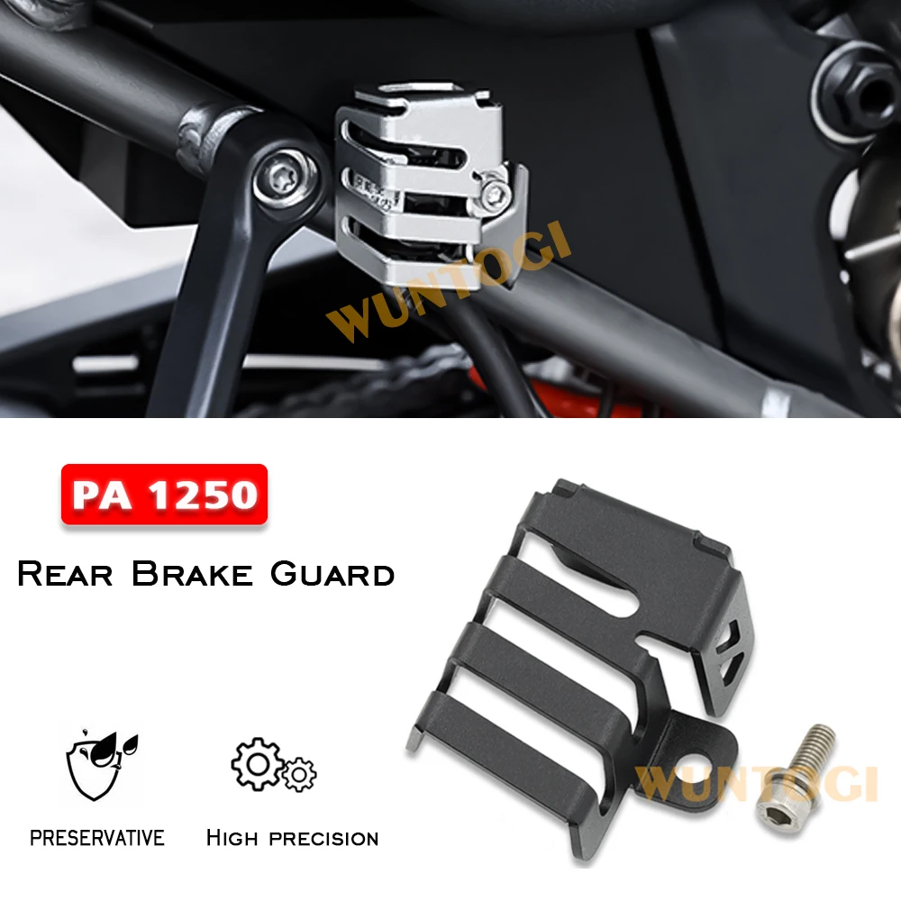 

For PAN AMERICA 1250 Pan America 1250 S PA1250 2021-2022 Motorcycle Rear Brake Pump Fluid Reservoir Guard Cover Protector