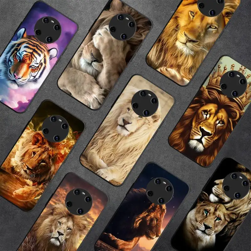 

Animal Lion Phone Case for Huawei Y 6 9 7 5 8s prime 2019 2018 enjoy 7 plus