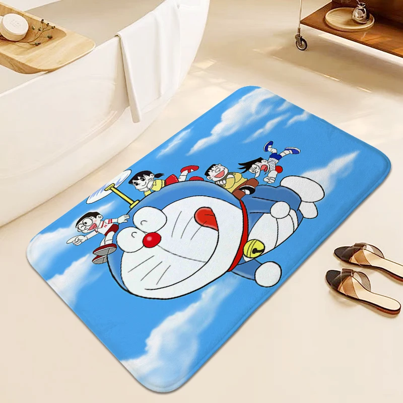 

Rug for Kids Bedroom D-Doraemons Cute Bathroom Mat Anti Slip Soft Hallway Game Room Carpet Entrance of House Home Decorations