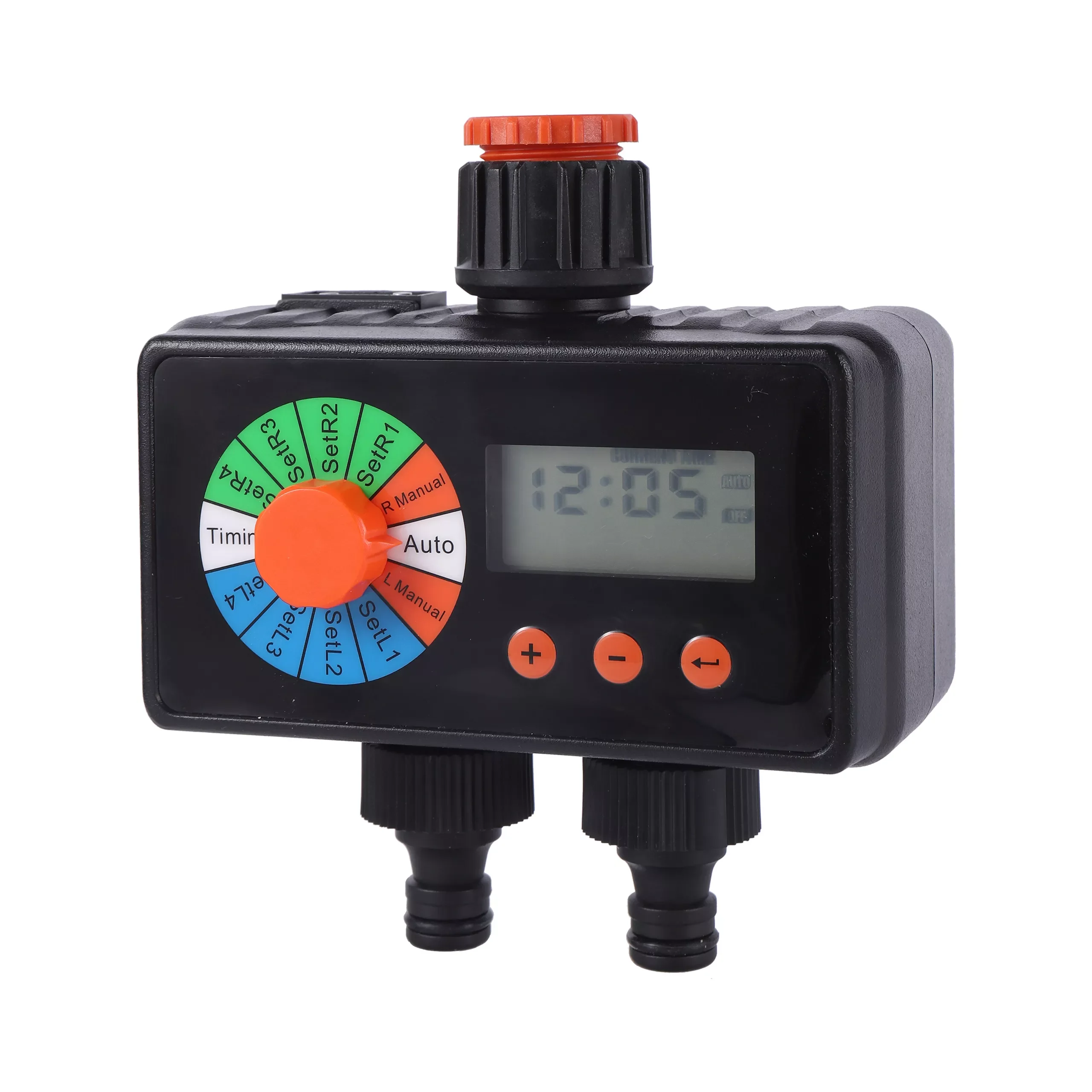 

Intelligent Two Outlet Rain Sensor Water Timer Garden Irrigation Automatic Electronic Watering Controller