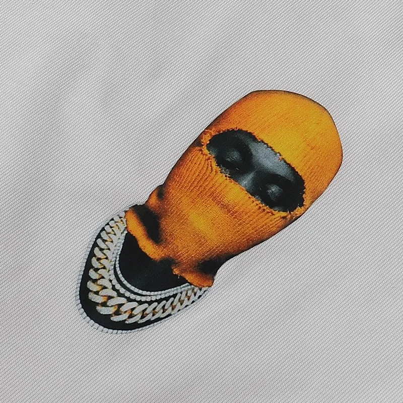 Летняя уличная новая тенденция IH NOM UH NIT с круглым вырезом и коротким рукавом