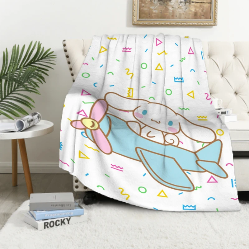 

Cute C-Cinnamoroll Cartoon Blanket Sofa Blankets for Decorative Sofa Furry Summer Comforter Double Bed Blankets & Throws Winter