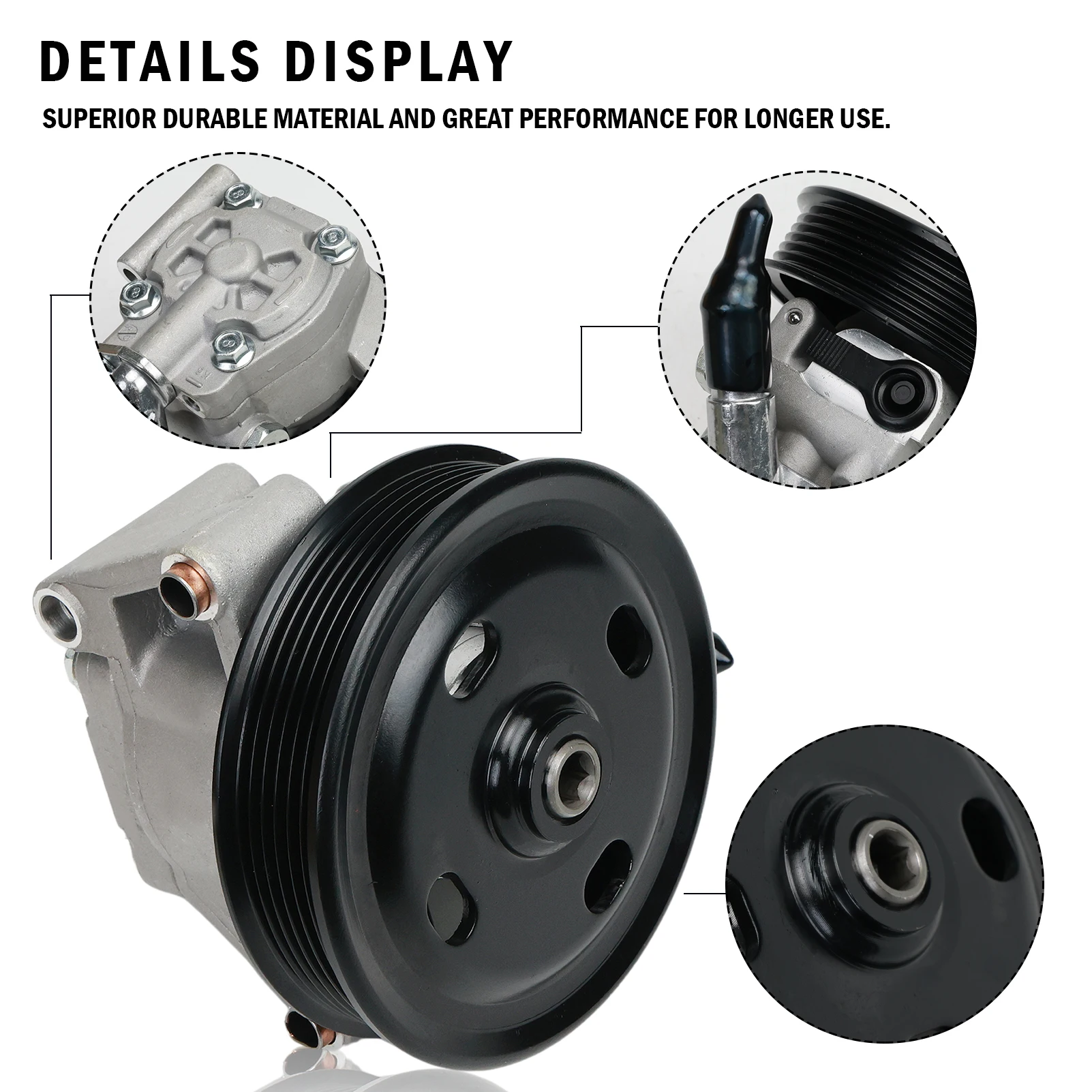 Насос гидроусилителя руля с шкивом L-D R-V FREELANDER 2 TD4 SD4 2007-2014 LR005658 LR006462 LR001106 LR0025803