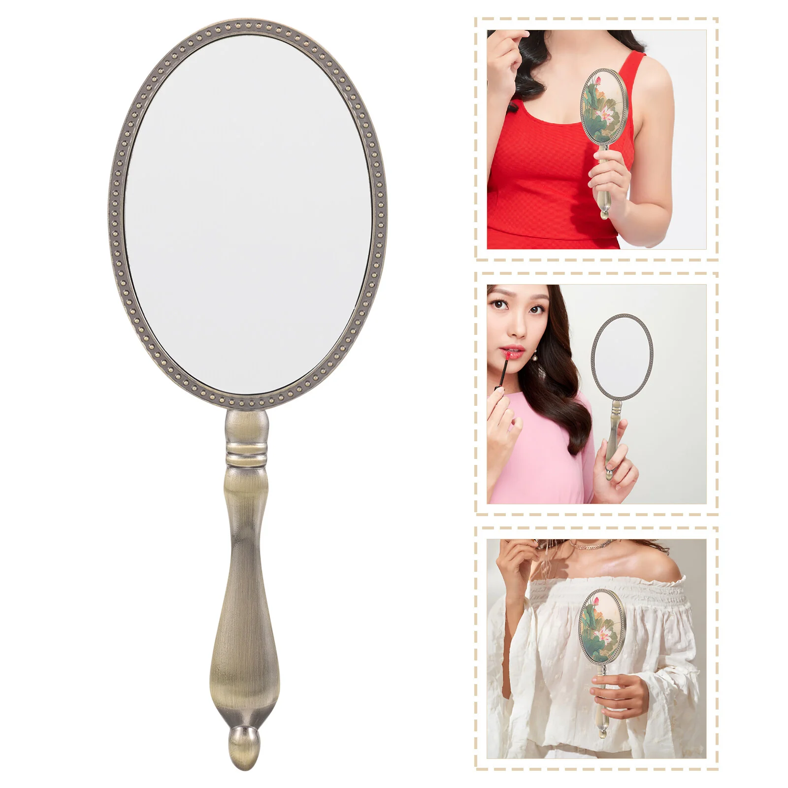 

Decorative Makeup Women Decorative Hand Mirror Dressing Table Vanity Hand Makeup Vanity Decorative Mirror For Womens With