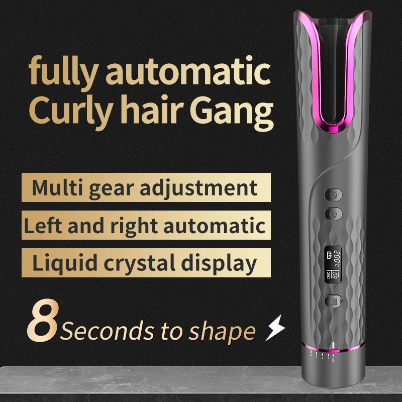 Lazy Automatic Curling Iron Home Electric Wireless USB Charging Curler Portable Hair Curler Rotating Hairdresser Styling Tool