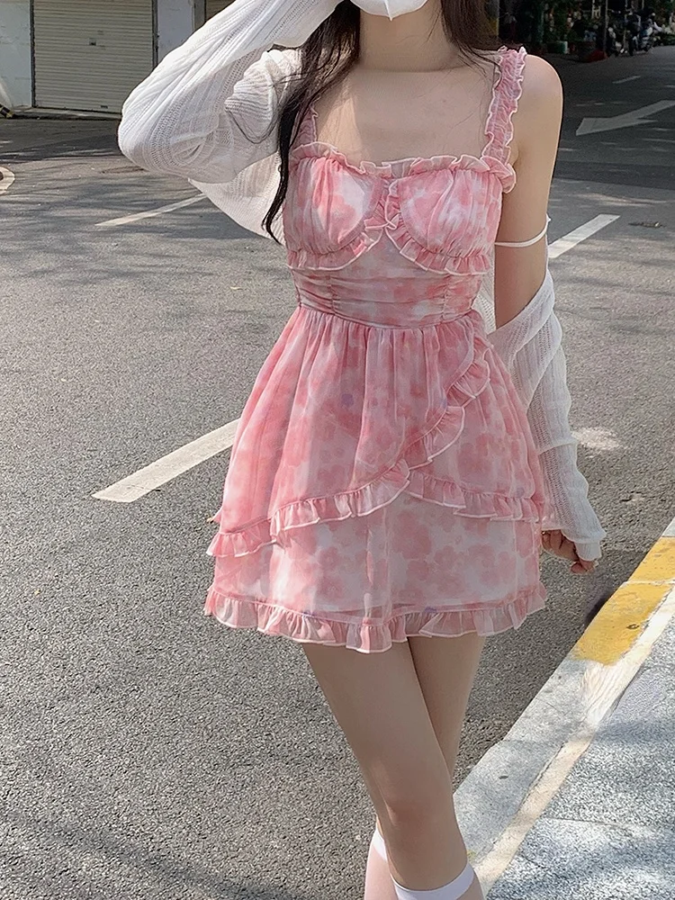 

Женское платье без рукавов, с цветочным принтом