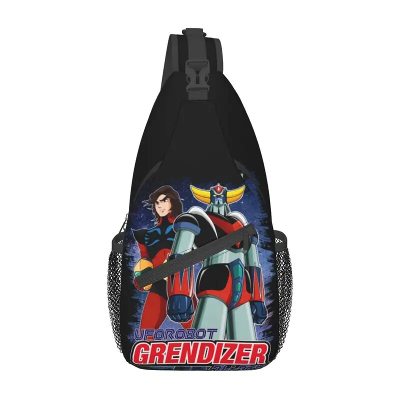 

Goldorak Grendizer Actarus Sling Bag Men Fashion UFO Robot Goldrake Shoulder Crossbody Chest Backpack Traveling Daypack