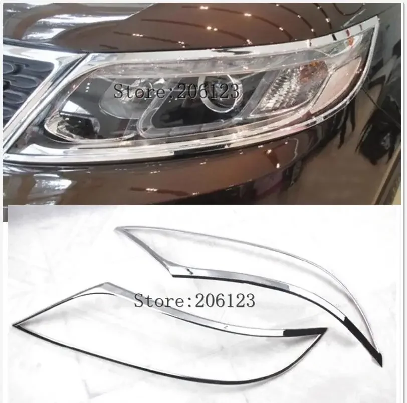 

Хромированные накладки на переднюю фару, 2 шт., подходят для Kia Sorento 2010 2011 2012 2013 2014