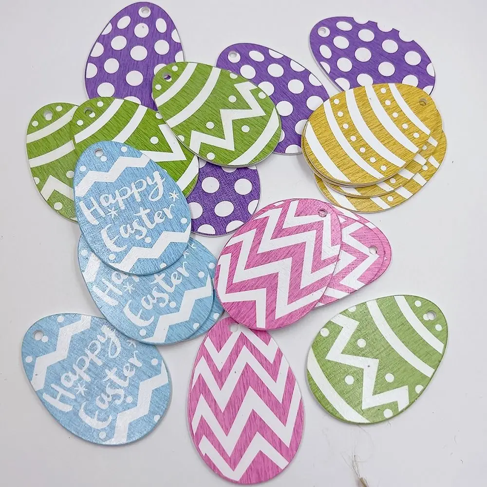 

Аксессуары новый дизайн подвеска деревянное пасхальное яйцо деревянная подвеска Пасхальный DIY декоративный пасхальный декор деревянные ломтики поделки