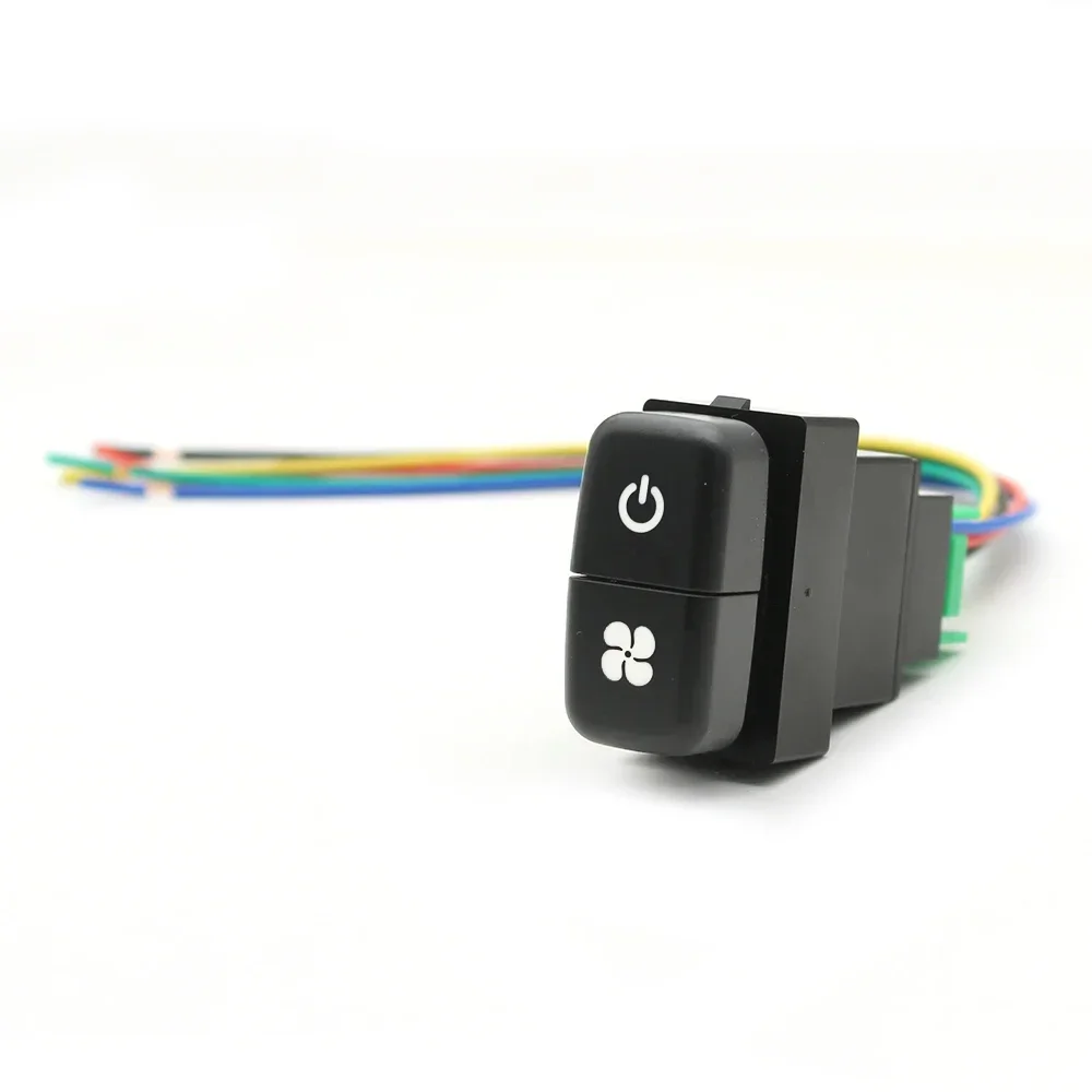 1 шт. автомобильный двойной переключатель, светодиодные противотуманные фары, вентилятор, прожектор, кнопка включения фар, использование для Mitsubishi ASX LancerEX Pajero V73 V93 V97