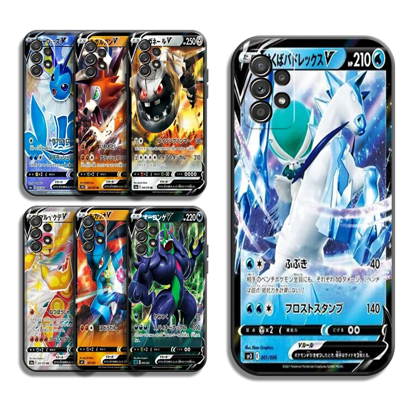 

Pokémon Flash Card Phone Cases For Samsung Galaxy A31 A32 4G A32 5G A42 5G A20 A21 A22 4G 5G Back Cover Carcasa Soft TPU Coque