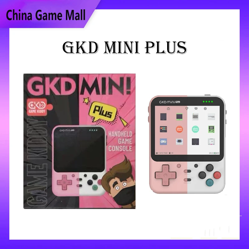 

New GKD Mini Plus Retro Electronic Game Console IPS Screen 3.5-inch ZPG Open Source PS Game Player Children's Gift