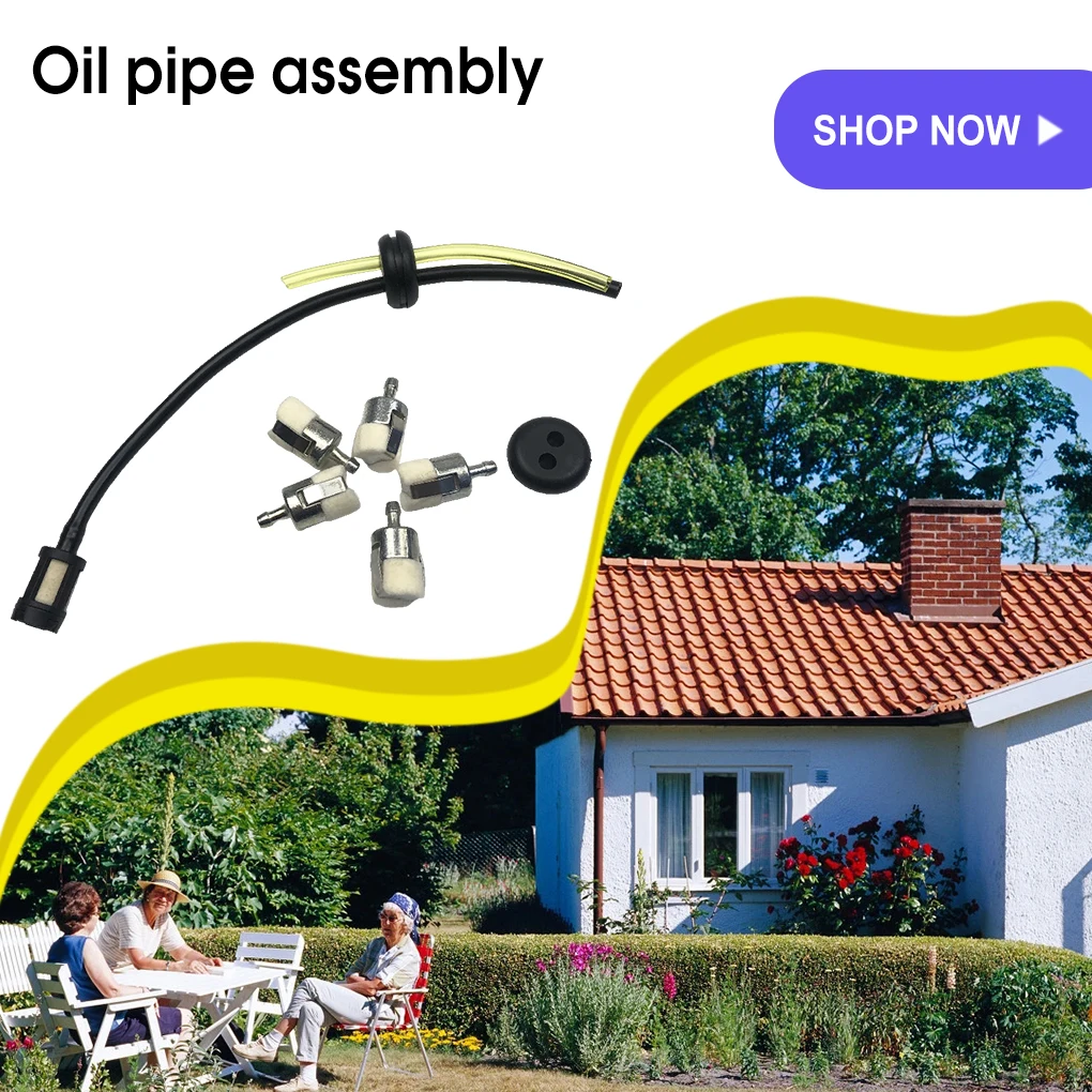 

Lawn Mower Fuel Line Filter Assembly Set Grass Remover Lightweight Anti-corrosion Gardening Trimmer Accessories