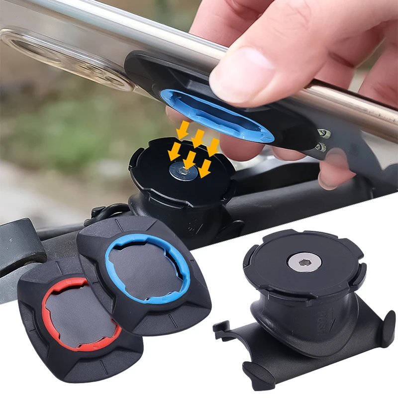 

360° Rotation Bike Scooter Motorcycle Handlebar Navigation Bracket For 4.7-7.2 inch Mobile Phone Universal Security Lock Holder
