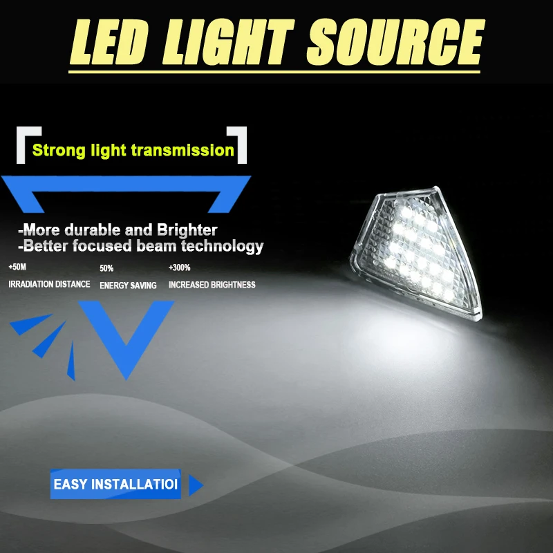 2 шт. фонари для зеркала заднего вида лужайки Лампы Canbus VW Sharan Eos Golf 5 Plus вариант Rabbit