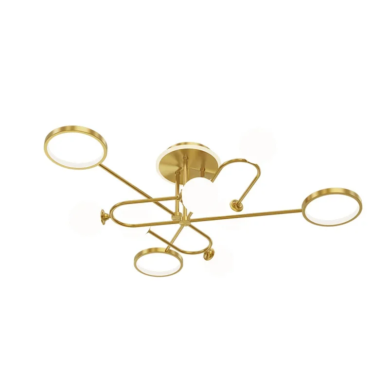 Современный светодиодный подвесной светильник из белого стекла для гостиной