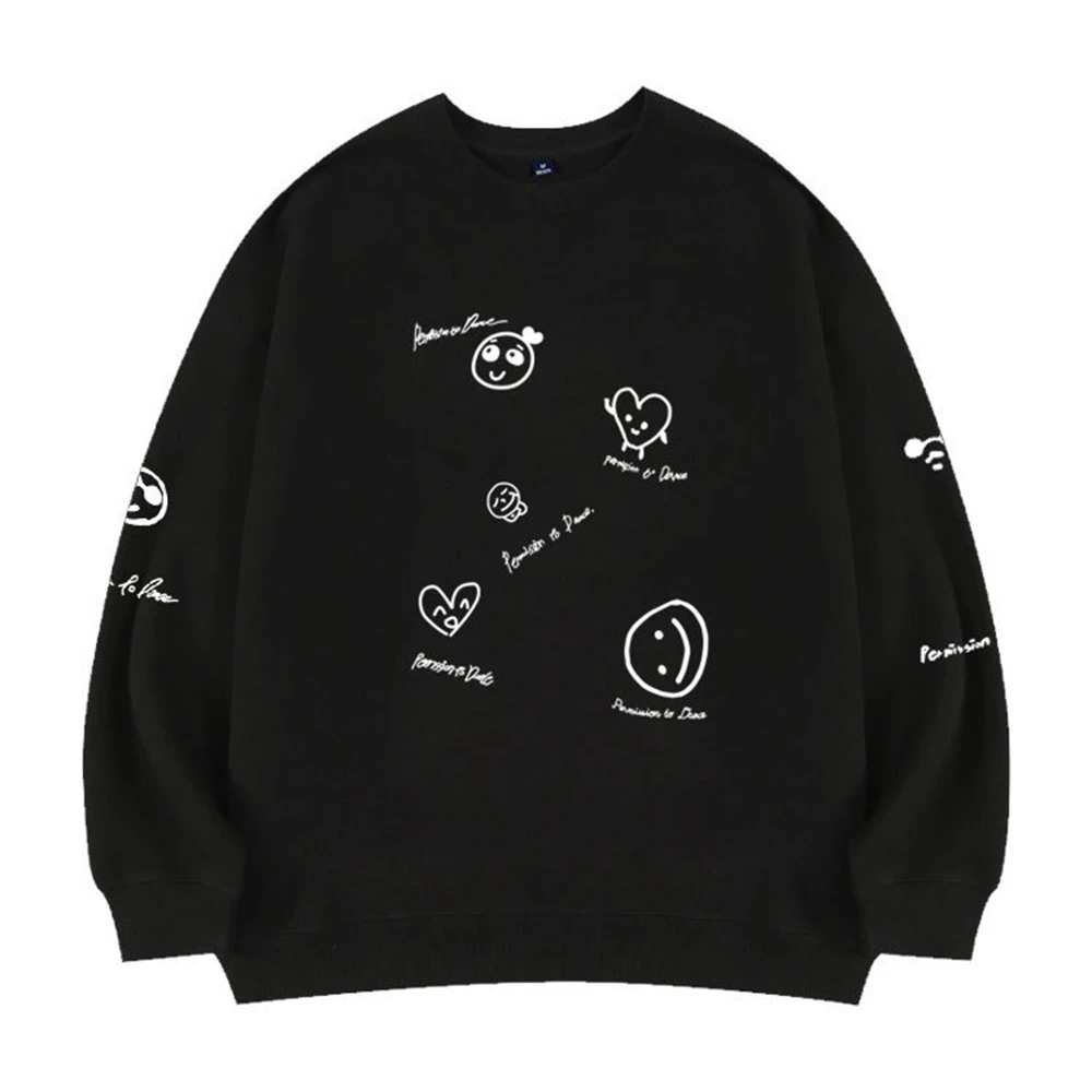 

Kpop Youth League Park Jimin Print Same Long Sleeve Sweatshirt Streetwear Trend Cotton Sweatshirt