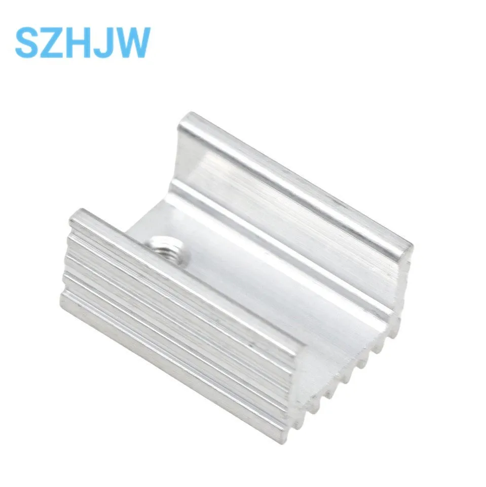 10 шт. Радиатор кулер радиатор 15x10x2 0 мм Высокое качество Серебряный 220 транзистор