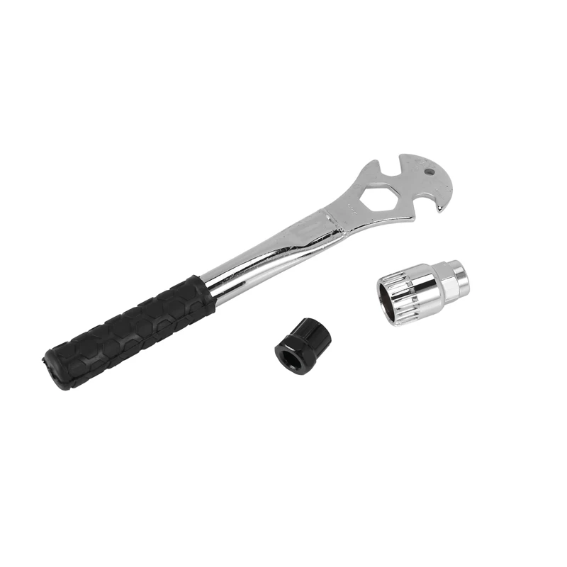 

Bike 15mm 24mm 9/16" Pedal Multi Wrench Heavy-Duty Spanner Repair Tool With Long Hand Comfortable Grip Feeling And Energy-saving