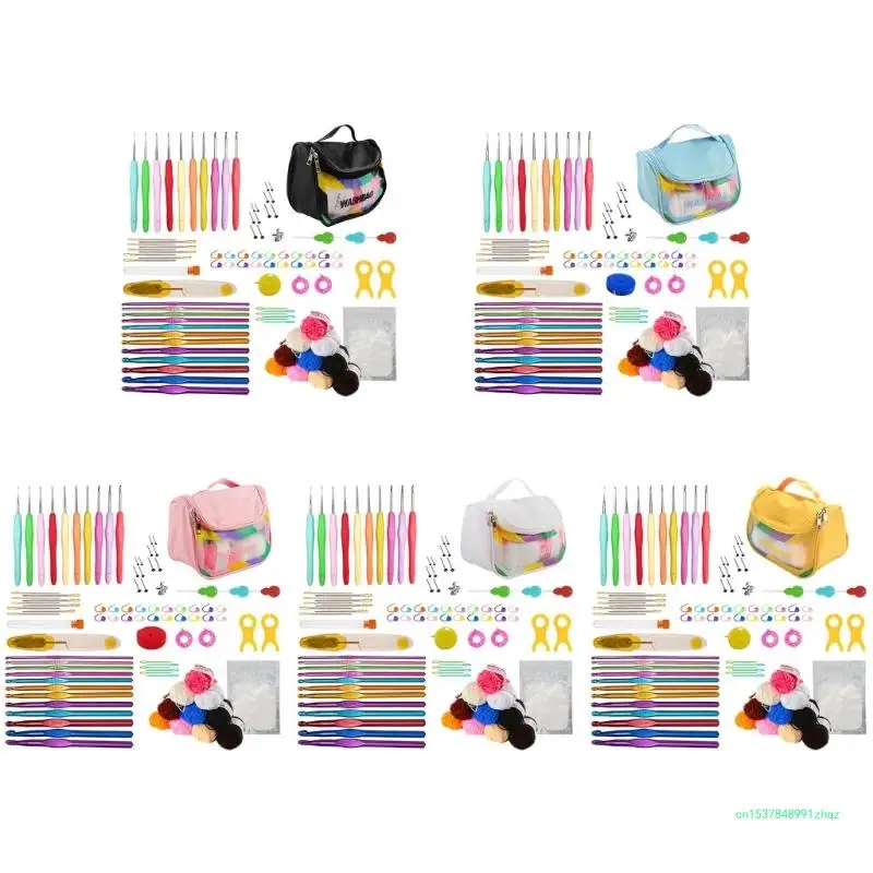 

DIY Crochet Kits Gift for Women, Crochet Tool with Storage Bag Accessories