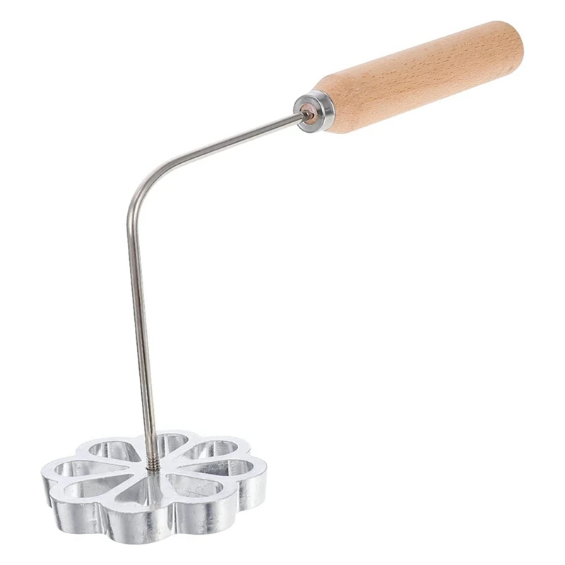 

Rosette Timbale Iron Set Bunuelera With Handle Traditional Mexican Bunuelo Pastry Maker Cutter For Kitchen Gadget Flower
