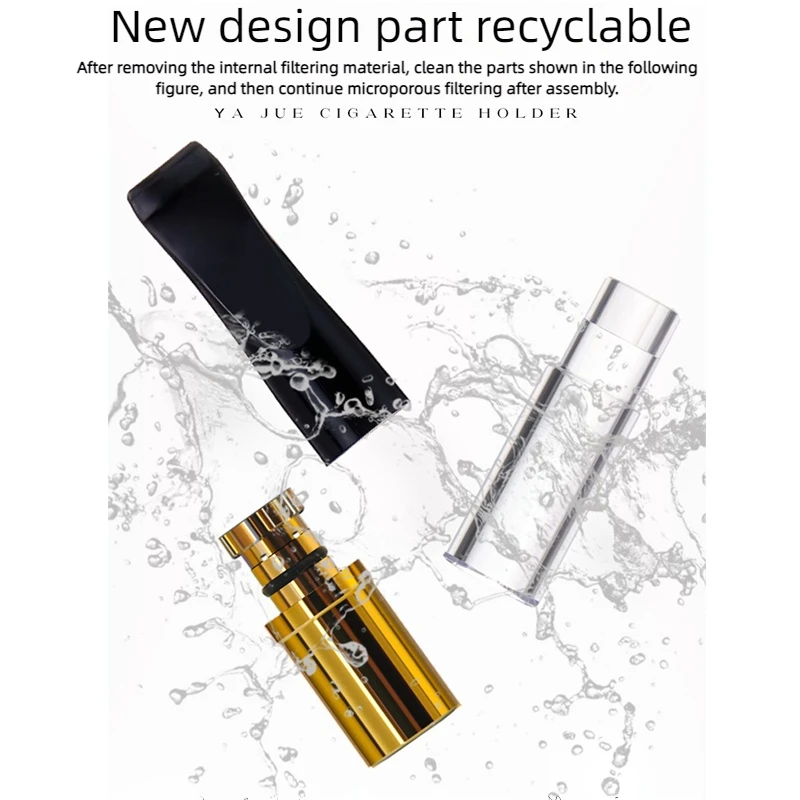 5 sztuk/pudło Nowy wysokiej klasy uchwyt na papierosy z filtrem trzech zastosowania potężne wielokrotne filtry akcesoria do papierosów prezent