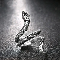 jewelrymen ring snake ring european and american fashion personality exaggerated punk wind zodiac ring ring for women adjustable