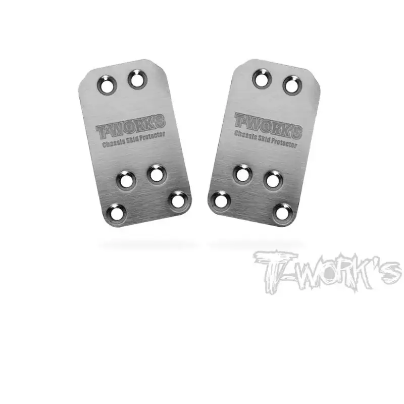 

Original T works TO-220-B6 Stainless Steel Rear Chassis Skid Protector ( Team Associated RC10 B6) 2pcs. Professional Rc part