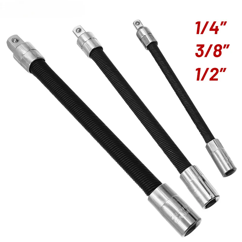 

Многофункциональная отвертка для электродрели гибкий шланг карданный вал 1/2 3/8 1/4 соединение Мягкий металлический удлинитель стержень инструмент