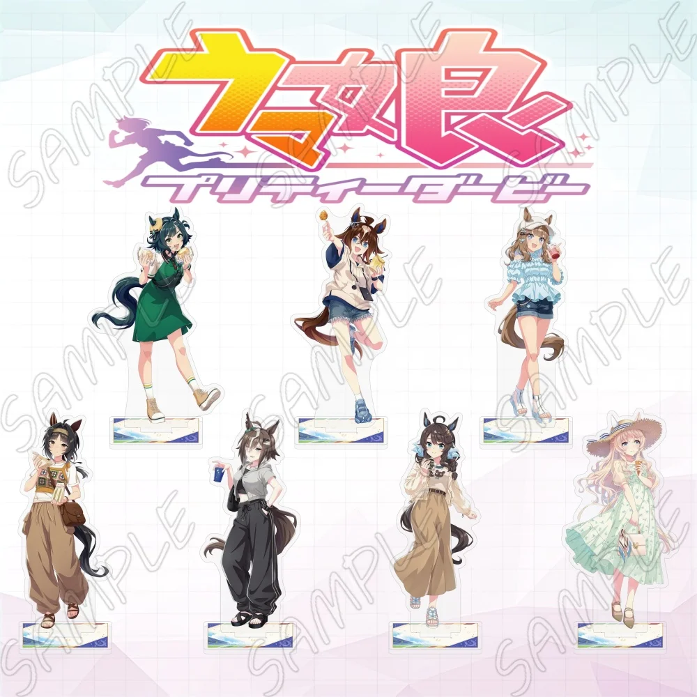 Фото Акриловая фигурка-стенд Uma Musume Pretty Derby, 15 см, аниме, Admire Vega, Hokko, Tarumae, Meisho, Doto, косплей, декор для рабочего стола, брелок. №1