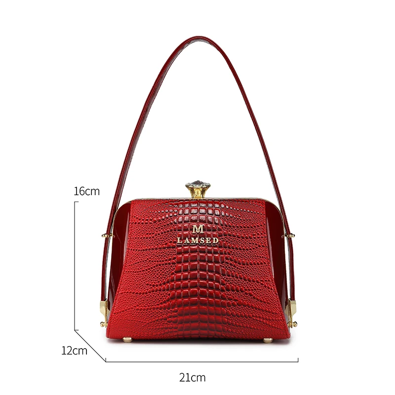 New women's bag Underarm bag leather niche design senior sense trend all-match women's bag