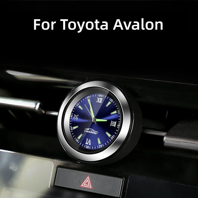 Фото Часы для Toyota Avalon, накладка на центральную консоль и воздуховод кондиционера, кварцевые часы, аксессуары для декора салона автомобиля №1