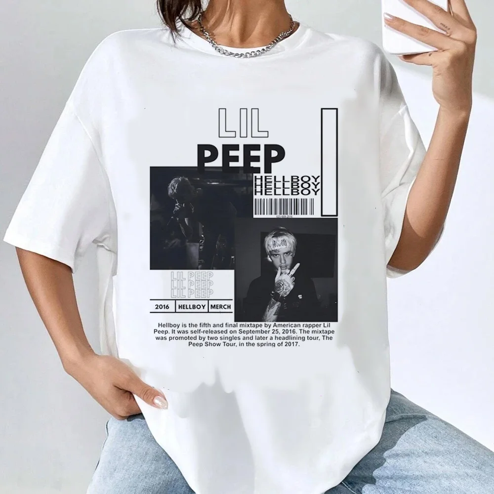 Женские футболки Lil Peep в стиле ретро 80-х годов удобные эстетические уличная