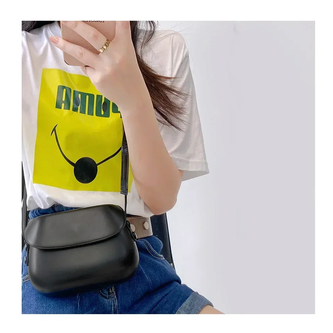 Baobao's 2023 новое летнее красное мини-квадратное одно плечо с косым крестом