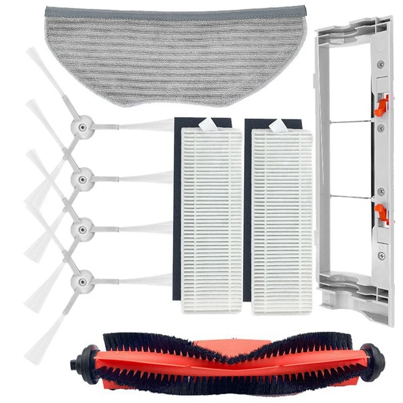 

Запасные части: роликовая щетка, боковая щетка, HEPA-фильтр, совместимый с Mijia G1 аксессуары для робота-пылесоса