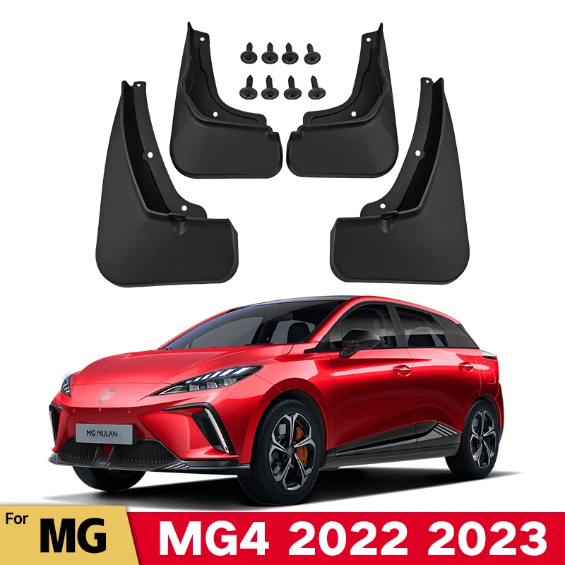 

For MG4 Mulan 2023 MG 4 2022 Mud Flaps Splash Guard Mudguards MudFlaps Front Rear Fender Auto Styline Car Accessories