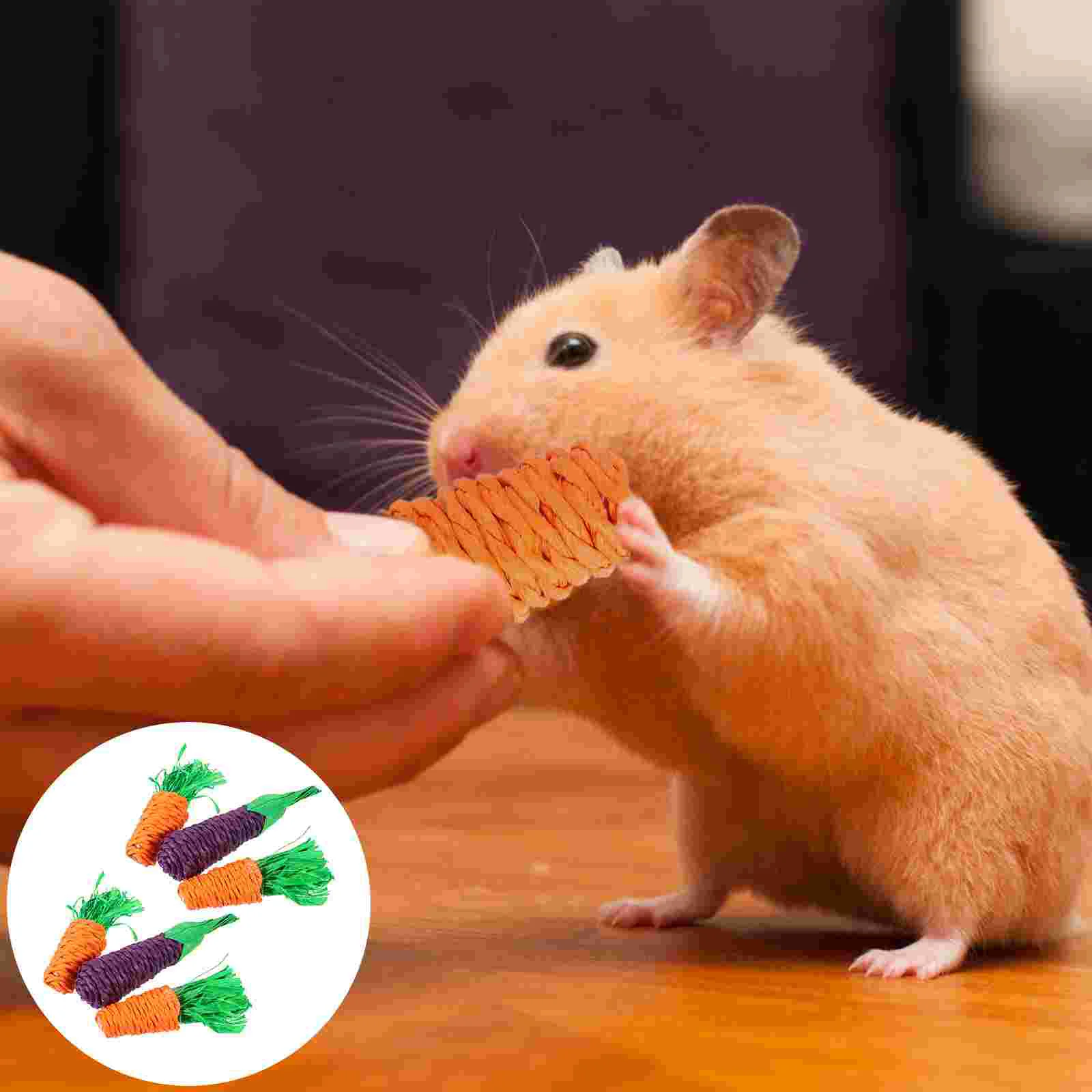 

Toys Toy Chew Hamster Bunny Pet Teeth Parrot Rabbit Bitebird Carrot Cage Guineachinchilla Chewing Grinding Funny Play Plaything