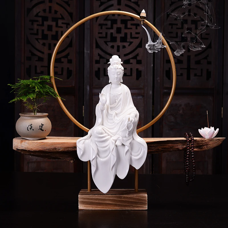 

Smoke Fountain Incense Holder Backflow Luxury Spiritual Scentsy Incense Burner Lotus Living Room Fuente Buda Office Accessories